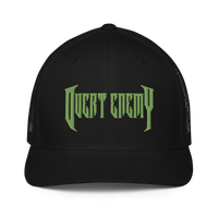 Overt Enemy "Green Logo" Black "Flex Fit" cap