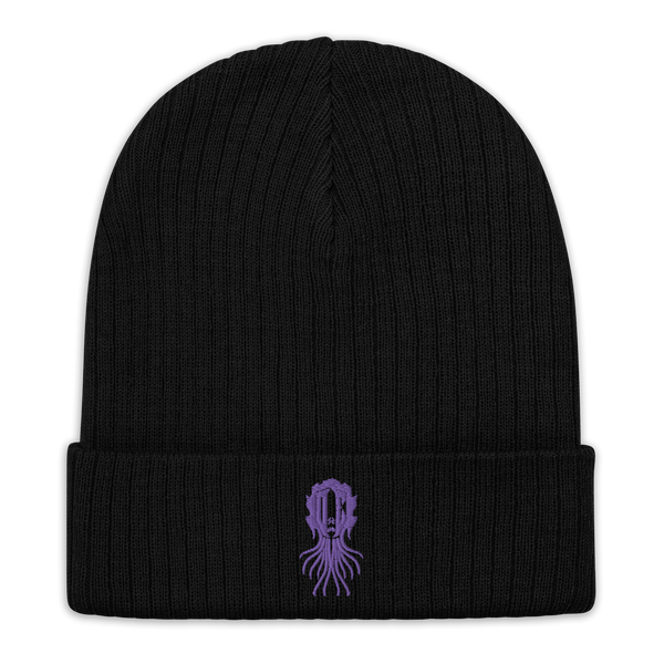 Overt Enemy "Alien" Embroidered Ribbed knit beanie