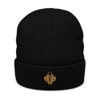 Overt Enemy "Akuma Gold" Ribbed knit beanie