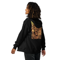 Overt Enemy "Viking" Unisex Embroidered zip hoodie