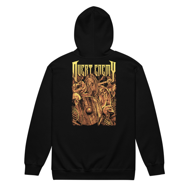 Overt Enemy "Viking" Unisex Embroidered zip hoodie