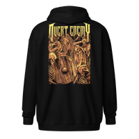 Overt Enemy "Viking" Unisex Embroidered zip hoodie