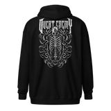 Overt Enemy "Skeleton" Unisex Embroidered zip hoodie