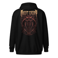 Overt Enemy "Akuma" Unisex Embroidered zip hoodie