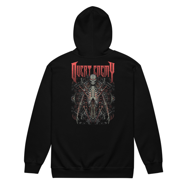 Overt Enemy - "Cyborg" - Unisex Embroidered zip hoodie