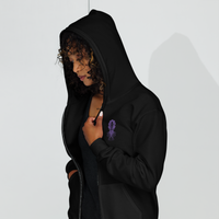 Overt Enemy "Alien" Unisex Embroidered zip hoodie