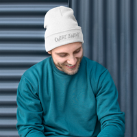 Embroidered Beanie - Grey Logo